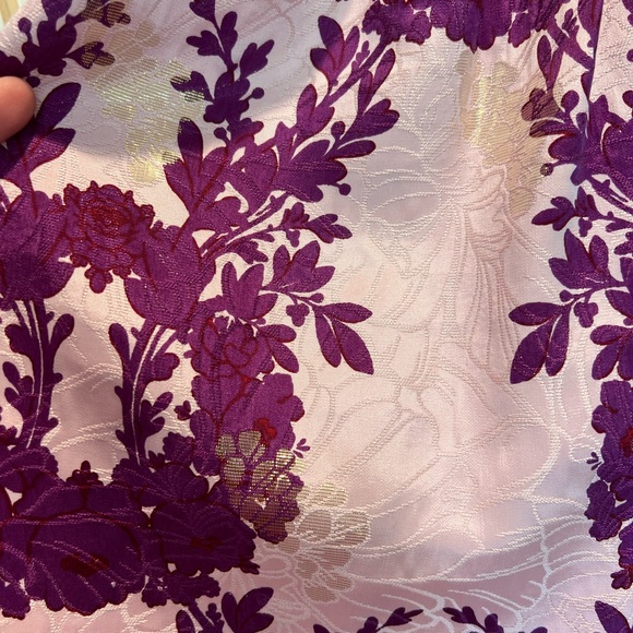 Tracey Reese NY Silk & metallic babydoll frock Anthropologie Sz 10 - Picture 5 of 8